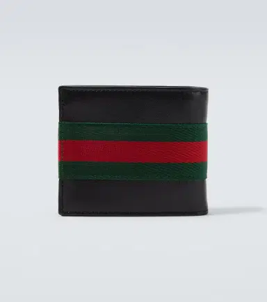 Gucci Web Trademark leather bifold wallet | Thumbnail 2 Gucci Web Trademark leather bifold wallet | Thumbnail 2