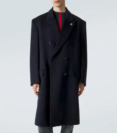 Gucci Double-breasted cashmere coat | Thumbnail 2 Gucci Double-breasted cashmere coat | Thumbnail 2