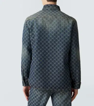 Gucci GG denim jacquard shirt | Thumbnail 4 Gucci GG denim jacquard shirt | Thumbnail 4
