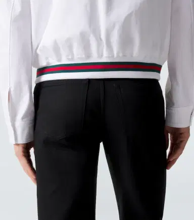 Gucci Web Stripe cotton twill jacket | Thumbnail 2 Gucci Web Stripe cotton twill jacket | Thumbnail 2
