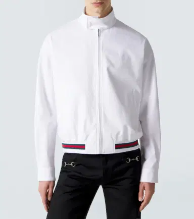 Gucci Web Stripe cotton twill jacket | Thumbnail 3 Gucci Web Stripe cotton twill jacket | Thumbnail 3