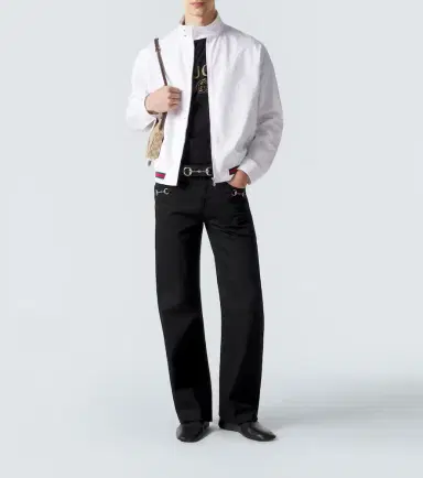 Gucci Web Stripe cotton twill jacket | Thumbnail 4 Gucci Web Stripe cotton twill jacket | Thumbnail 4