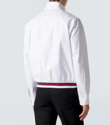 Gucci Web Stripe cotton twill jacket | Thumbnail 5 Gucci Web Stripe cotton twill jacket | Thumbnail 5