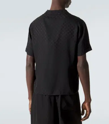 Gucci GG silk jacquard bowling shirt | Thumbnail 3 Gucci GG silk jacquard bowling shirt | Thumbnail 3
