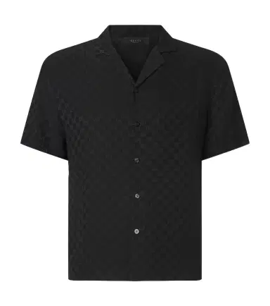 Gucci GG silk jacquard bowling shirt | Thumbnail 1 Gucci GG silk jacquard bowling shirt | Thumbnail 1
