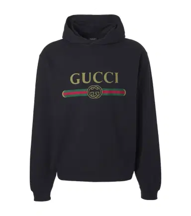 Gucci Logo cotton and cashmere jersey hoodie | Thumbnail 1 Gucci Logo cotton and cashmere jersey hoodie | Thumbnail 1