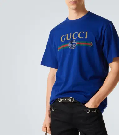 Gucci Logo cotton and silk jersey T-shirt | Thumbnail 5 Gucci Logo cotton and silk jersey T-shirt | Thumbnail 5