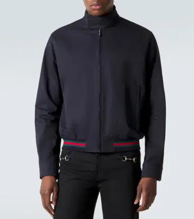 Gucci Web Stripe cotton twill jacket | Thumbnail 2 Gucci Web Stripe cotton twill jacket | Thumbnail 2