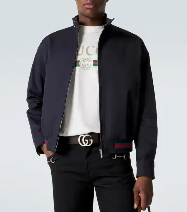Gucci Web Stripe cotton twill jacket | Thumbnail 5 Gucci Web Stripe cotton twill jacket | Thumbnail 5
