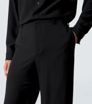 Gucci Silk satin georgette wide-leg pants | Thumbnail 2 Gucci Silk satin georgette wide-leg pants | Thumbnail 2