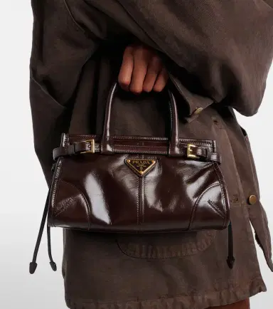 Prada Bonnie Mini leather top-handle bag | Thumbnail 6 Prada Bonnie Mini leather top-handle bag | Thumbnail 6