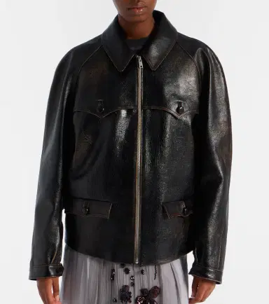 Prada Leather jacket | Thumbnail 3 Prada Leather jacket | Thumbnail 3
