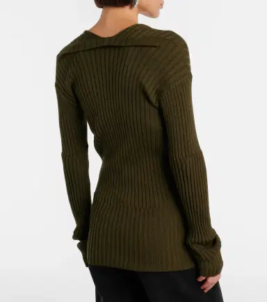 Bottega Veneta Ribbed-knit cashmere and silk top | Thumbnail 4 Bottega Veneta Ribbed-knit cashmere and silk top | Thumbnail 4