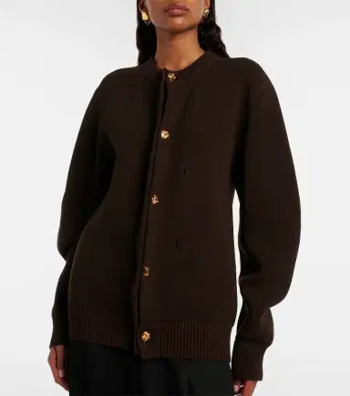 Bottega Veneta Wool and cotton cardigan | Thumbnail 3 Bottega Veneta Wool and cotton cardigan | Thumbnail 3