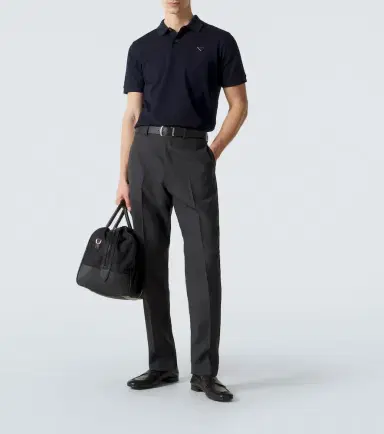 Prada Cotton piqué polo shirt | Thumbnail 4 Prada Cotton piqué polo shirt | Thumbnail 4
