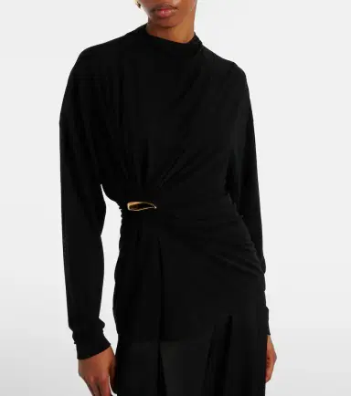 Bottega Veneta Draped top | Thumbnail 4 Bottega Veneta Draped top | Thumbnail 4