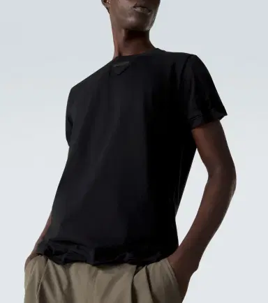 Prada Cotton jersey T-shirt | Thumbnail 4 Prada Cotton jersey T-shirt | Thumbnail 4