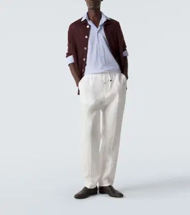 Etro Linen slim pants | Thumbnail 2 Etro Linen slim pants | Thumbnail 2