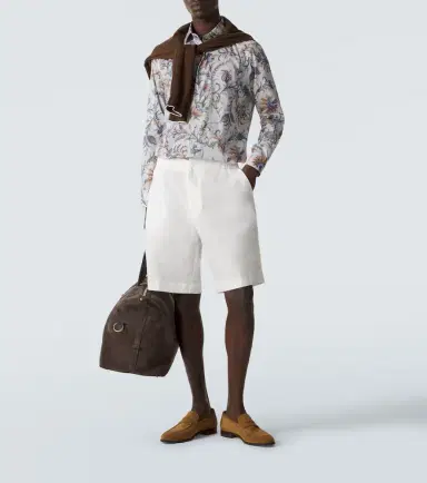 Etro Linen Bermuda shorts | Thumbnail 4 Etro Linen Bermuda shorts | Thumbnail 4