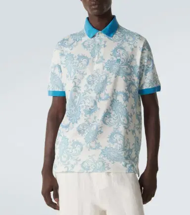Etro Paisley cotton piqué polo shirt | Thumbnail 5 Etro Paisley cotton piqué polo shirt | Thumbnail 5