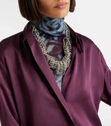 Dries Van Noten Celindra satin shirt | Thumbnail 6 Dries Van Noten Celindra satin shirt | Thumbnail 6