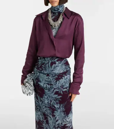 Dries Van Noten Celindra satin shirt | Thumbnail 7 Dries Van Noten Celindra satin shirt | Thumbnail 7