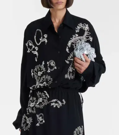Dries Van Noten Oversized embellished shirt | Thumbnail 3 Dries Van Noten Oversized embellished shirt | Thumbnail 3