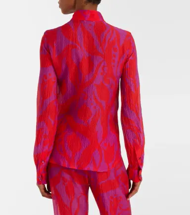 Dries Van Noten Cloudy printed silk shirt | Thumbnail 2 Dries Van Noten Cloudy printed silk shirt | Thumbnail 2
