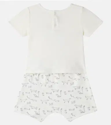 Bonpoint Baby Fanilo T-shirt and shorts set | Thumbnail 3 Bonpoint Baby Fanilo T-shirt and shorts set | Thumbnail 3