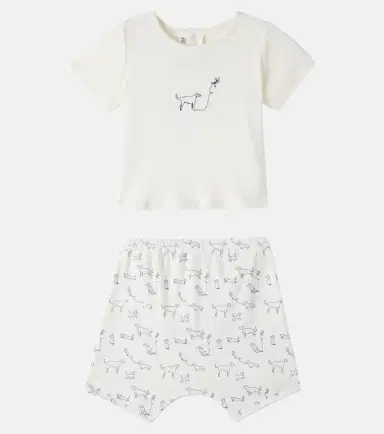 Bonpoint Baby Fanilo T-shirt and shorts set | Thumbnail 4 Bonpoint Baby Fanilo T-shirt and shorts set | Thumbnail 4