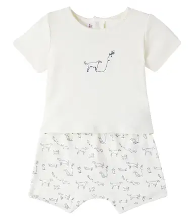 Bonpoint Baby Fanilo T-shirt and shorts set | Thumbnail 1 Bonpoint Baby Fanilo T-shirt and shorts set | Thumbnail 1
