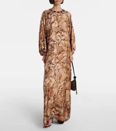 Max Mara Maroso embellished silk maxi dress | Thumbnail 3 Max Mara Maroso embellished silk maxi dress | Thumbnail 3