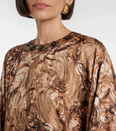 Max Mara Maroso embellished silk maxi dress | Thumbnail 5 Max Mara Maroso embellished silk maxi dress | Thumbnail 5