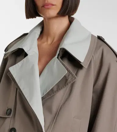 The Attico Cropped gabardine trench coat | Thumbnail 2 The Attico Cropped gabardine trench coat | Thumbnail 2