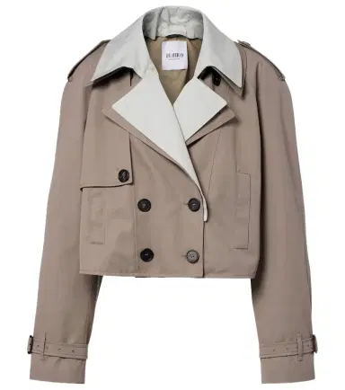 The Attico Cropped gabardine trench coat | Thumbnail 1 The Attico Cropped gabardine trench coat | Thumbnail 1