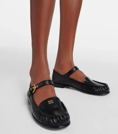 Miu Miu Leather loafers | Thumbnail 5 Miu Miu Leather loafers | Thumbnail 5