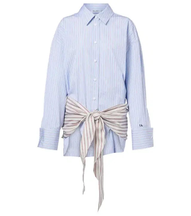 Striped cotton shirt dress Striped cotton shirt dress