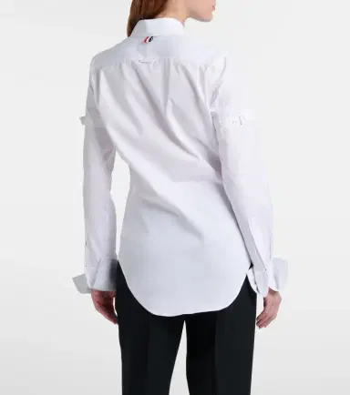 Thom Browne Logo cotton shirt | Thumbnail 4 Thom Browne Logo cotton shirt | Thumbnail 4