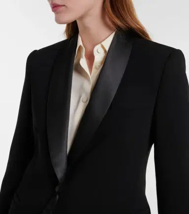 Max Mara Scatola cady tuxedo jacket | Thumbnail 5 Max Mara Scatola cady tuxedo jacket | Thumbnail 5