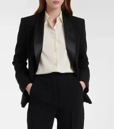 Max Mara Scatola cady tuxedo jacket | Thumbnail 6 Max Mara Scatola cady tuxedo jacket | Thumbnail 6