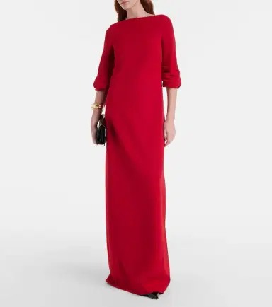 Safiyaa Danica crêpe gown | Thumbnail 5 Safiyaa Danica crêpe gown | Thumbnail 5