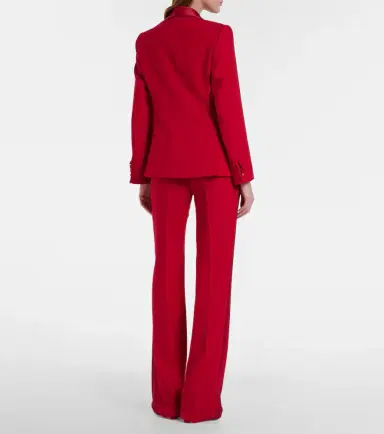 Max Mara Ecrine cady flared pants | Thumbnail 4 Max Mara Ecrine cady flared pants | Thumbnail 4