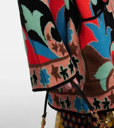 Etro Jacquard wool-blend wrap cardigan | Thumbnail 4 Etro Jacquard wool-blend wrap cardigan | Thumbnail 4