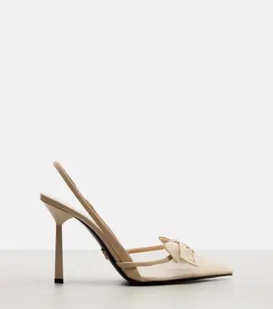 Prada Bow-detail mesh slingback pumps | Thumbnail 3 Prada Bow-detail mesh slingback pumps | Thumbnail 3