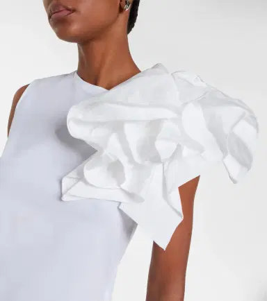 Max Mara Elegante Taglio cotton jersey top | Thumbnail 3 Max Mara Elegante Taglio cotton jersey top | Thumbnail 3