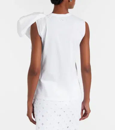 Max Mara Elegante Taglio cotton jersey top | Thumbnail 4 Max Mara Elegante Taglio cotton jersey top | Thumbnail 4