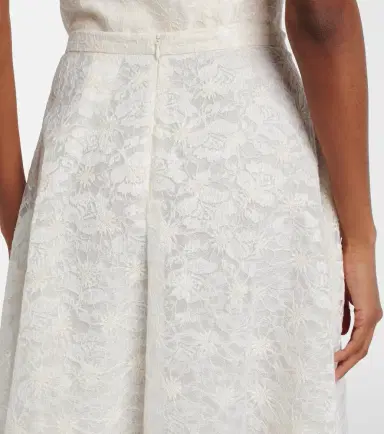 Max Mara Avena embroidered midi skirt | Thumbnail 2 Max Mara Avena embroidered midi skirt | Thumbnail 2
