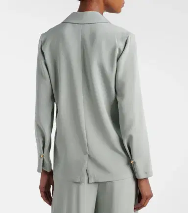Max Mara Aedo silk-blend satin shirt | Thumbnail 2 Max Mara Aedo silk-blend satin shirt | Thumbnail 2