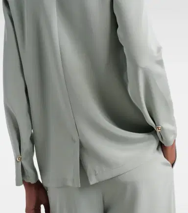 Max Mara Aedo silk-blend satin shirt | Thumbnail 3 Max Mara Aedo silk-blend satin shirt | Thumbnail 3