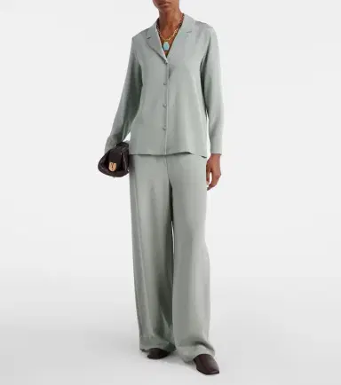 Max Mara Aedo silk-blend satin shirt | Thumbnail 5 Max Mara Aedo silk-blend satin shirt | Thumbnail 5